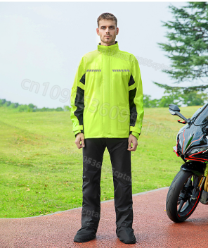 بدلة مطر للدراجات النارية مقاو - مراجعة Motorcycle Riding Jacket Waterproof وسعره