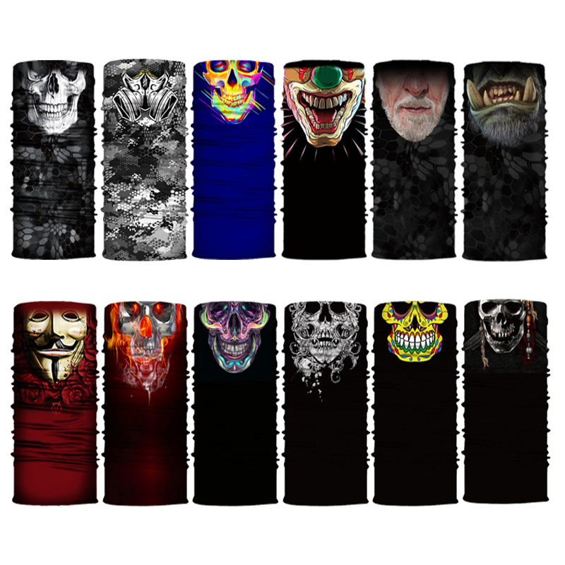 قناع وجه ثلاثي الأبعاد بتصميم  - مراجعة Motorcycle Neck Gaiter Balaclava وسعره