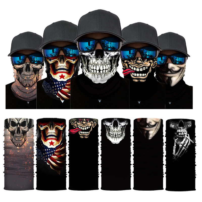قناع وجه ثلاثي الأبعاد بتصميم  - مراجعة Motorcycle Neck Gaiter Balaclava وسعره