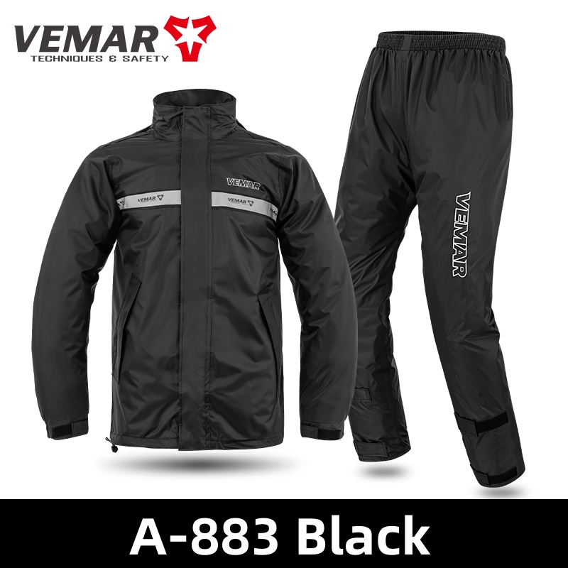 بدلة دراجات نارية عاكسة للضوء  - مراجعة Motorcycle Rain Suit 2 Piece وسعره