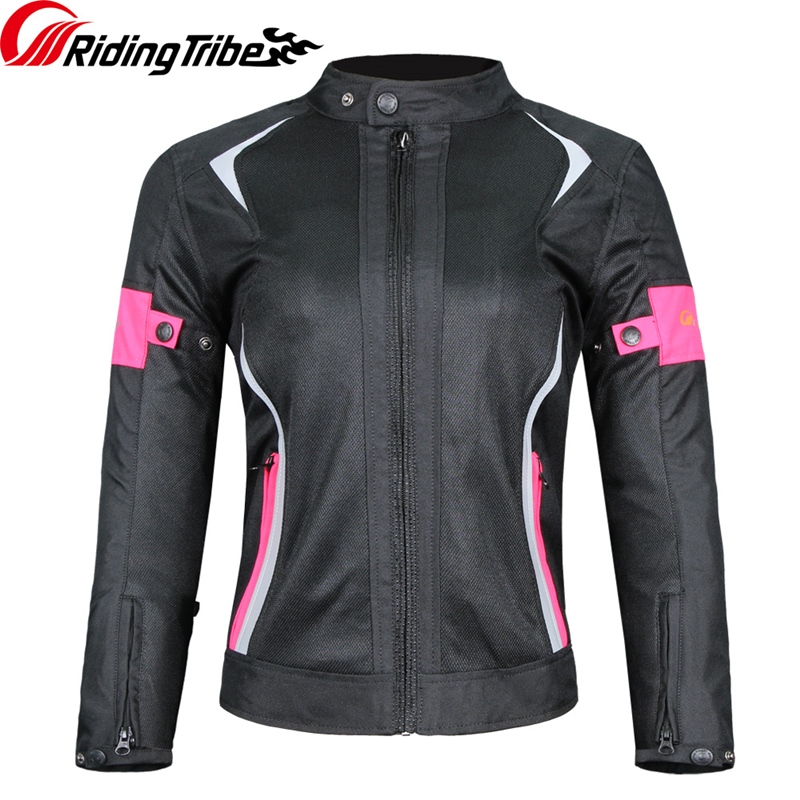 امرأة سيدة فتاة دراجة نارية ست - مراجعة Motorcycle Riding Jacket Waterproof وسعره