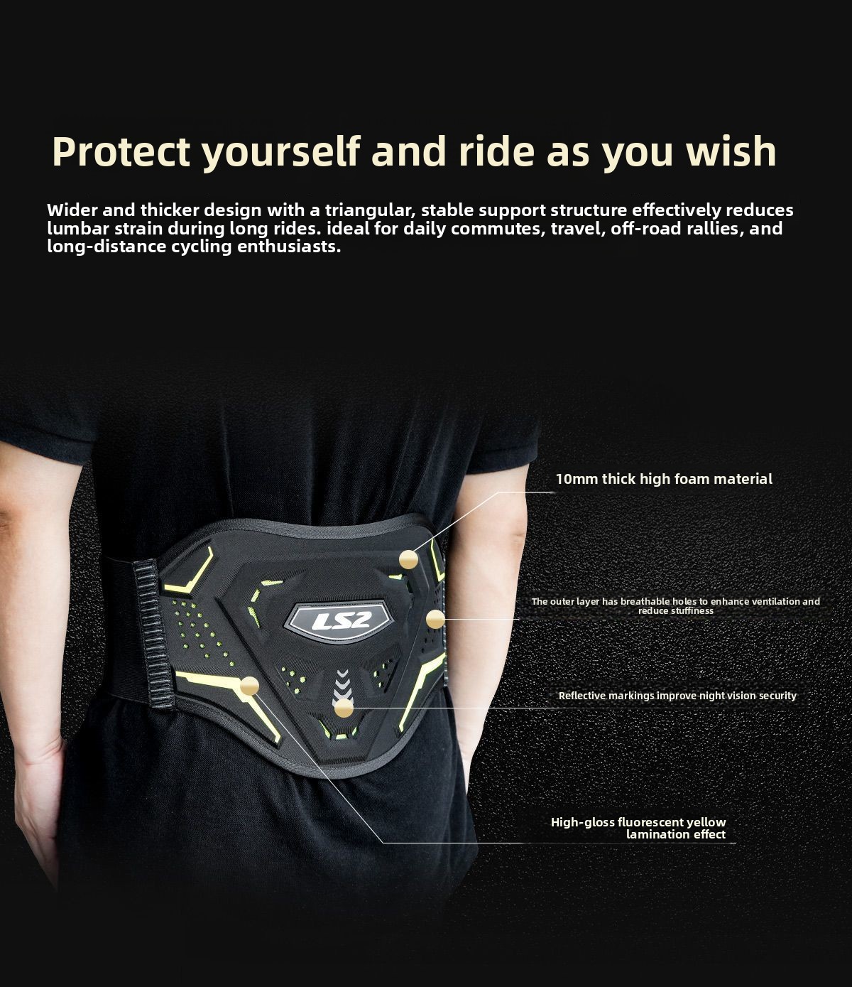 حزام واقٍ للخصر من LS2 WP155 ل - مراجعة Motorcycle Kidney Belt Riding وسعره