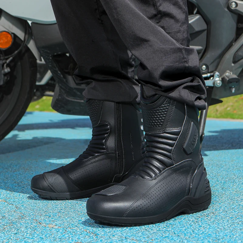أحذية دراجات نارية، أحذية سباق - مراجعة Motorcycle Boots Waterproof Riding وسعره