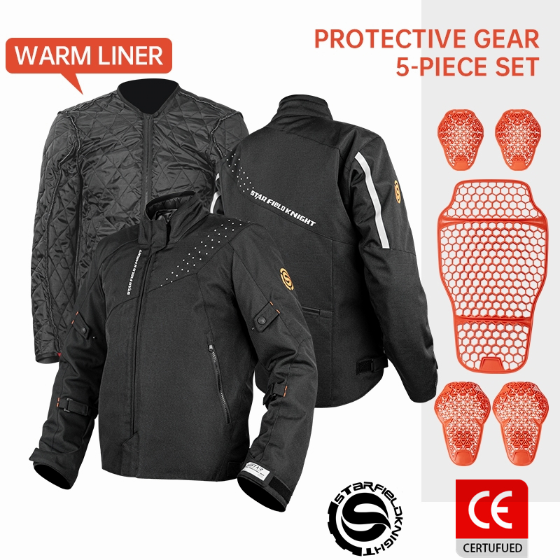 ستار فيلد نايت دراجة نارية ستر - مراجعة Motorcycle Riding Jacket Waterproof وسعره