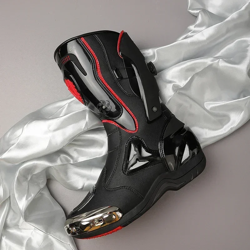 أحذية سباق الدراجات النارية من - مراجعة Motorcycle Boots Waterproof Riding وسعره
