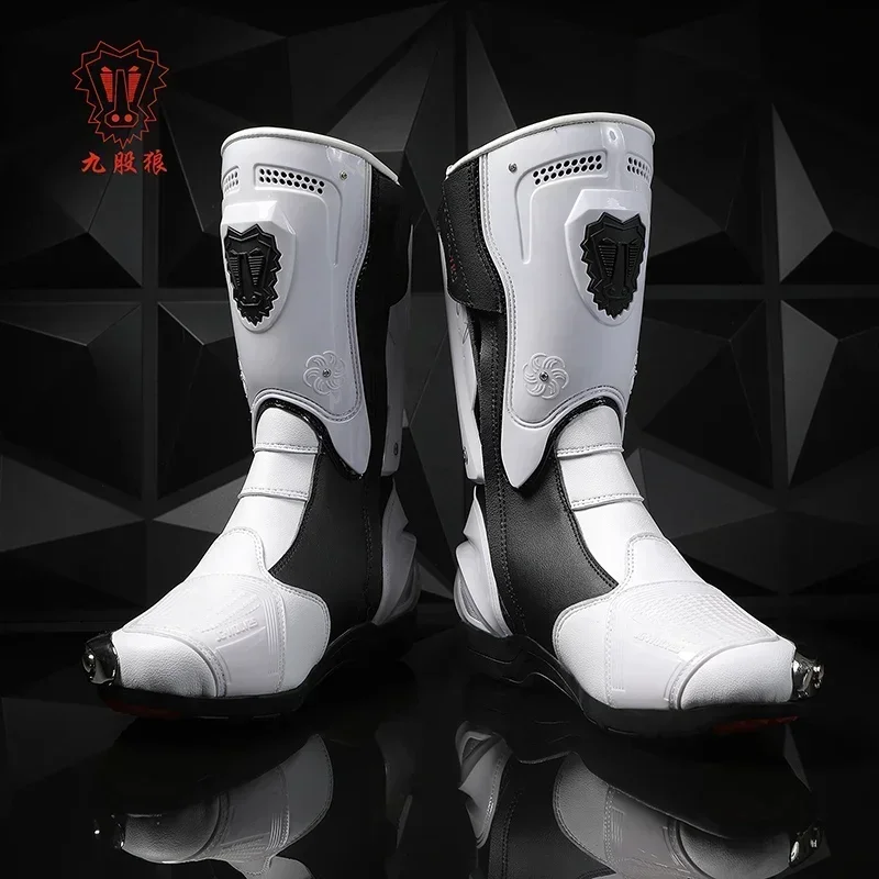 أحذية سباق الدراجات النارية من - مراجعة Motorcycle Boots Waterproof Riding وسعره