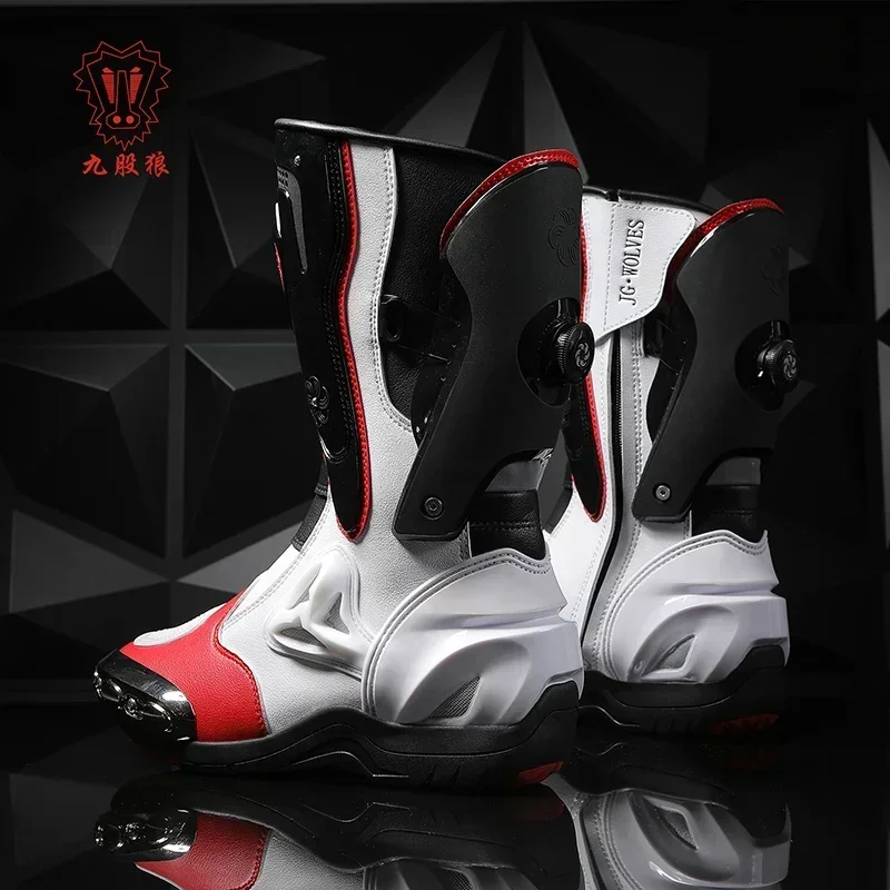 أحذية سباق الدراجات النارية من - مراجعة Motorcycle Boots Waterproof Riding وسعره