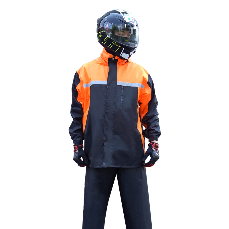 بدلة واقية من المطر للدراجات ا - مراجعة Motorcycle Rain Suit 2 Piece وسعره