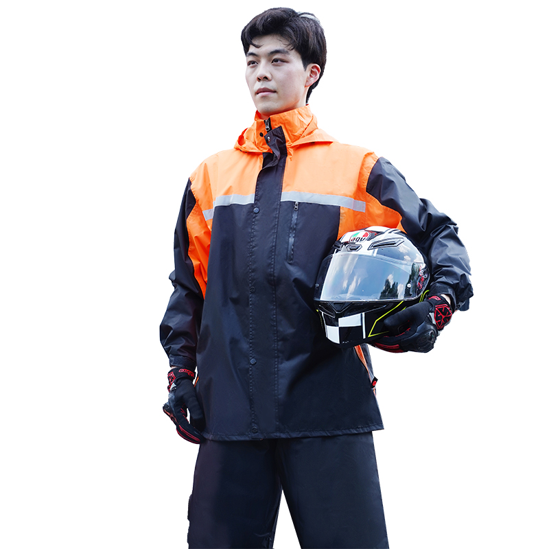 بدلة واقية من المطر للدراجات ا - مراجعة Motorcycle Rain Suit 2 Piece وسعره