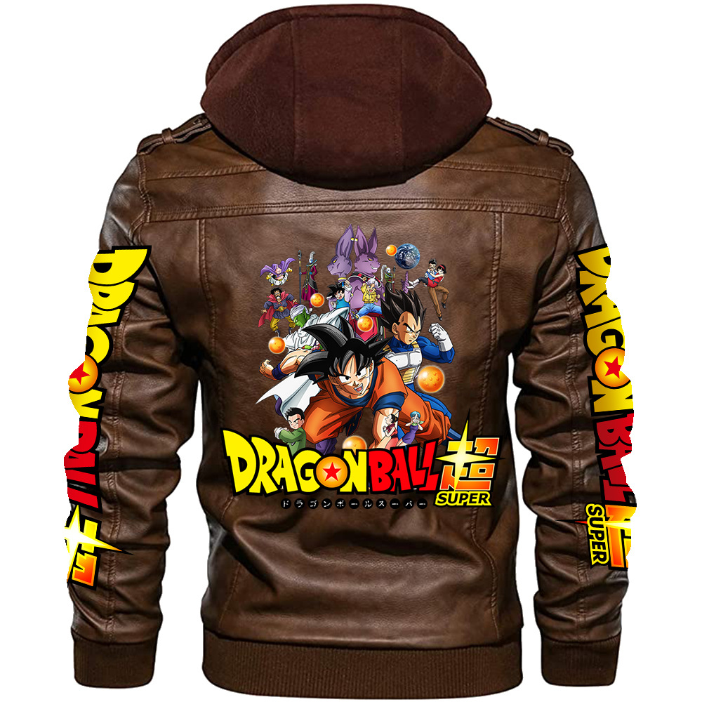 جاكيت جلد جديد بتصميم دراغون ب - مراجعة Leather Motorcycle Jacket Biker وسعره